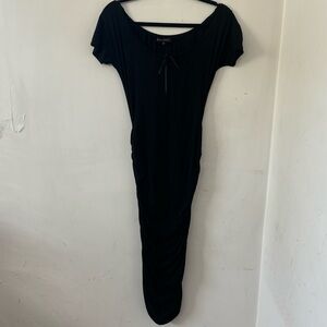 Betsey Johnson Vintage Black Jersey Dress